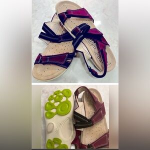 ECCO Purple Suede Sandals -11 / 42